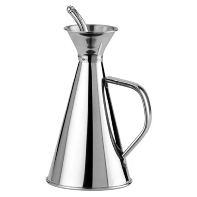 Immagine di ILSA 383 Oliera Anti Goccia in Acciaio Inox, Colore: Argento 1/4 l