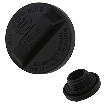 Immagine di Tappo serbatoio olio motore Coperchio compatibile con Civic Fit CR V Element Pilot Ridgeline Accord Odyssey Acura MDX RL TL RSX 15610 RAA A01 ABS nero