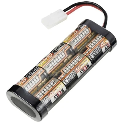 Immagine di Reely Pacco batteria per modelli (NiMh) 7,2 V 2000 mAh Numero di celle: 6 Stick Tamiya (7.20 V, 2000 mAh)