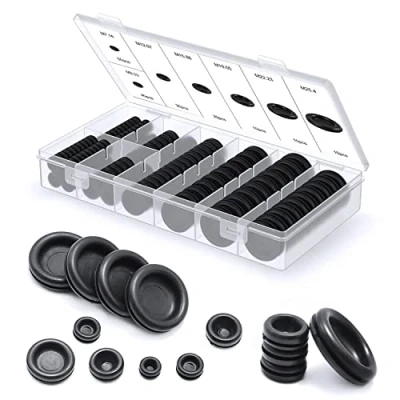 Immagine di YYWEi 170 Pcs Passacavo Gomma Set Passacavi In Gommini Per Spine Meccaniche, Automobili, Macchine, Tubi Dell&#039;acqua, Pompe