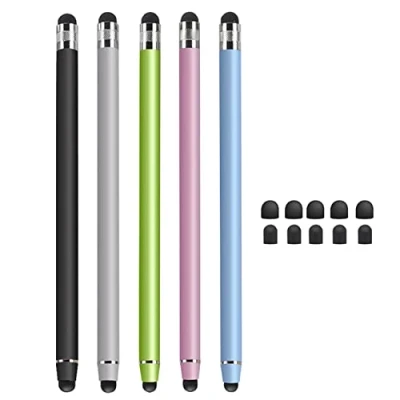 Immagine di Kafeiya 5 Pezzi Penna Touch,2 in 1 Pennino Capacitivo Universale,per Tablet,i Phone,i Pad,Galaxy, GPS Auto,Android e Altri Touch Screen(5 Colori)