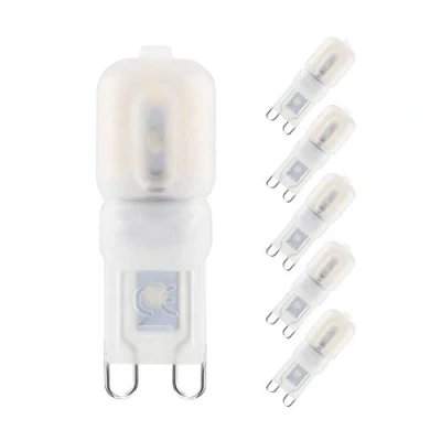 Immagine di WULUN Bombubilla G9 lampadine LED 3W, luce calda 3000K, equivalente 30W lampada alogena, 250LM, risparmio energetico, non dimmerabile, 6 Pezzi