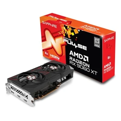 Immagine di sapphire technology Pulse AMD Radeon RX 9060 XT Gaming OC, 8GB Dual HDMI DP