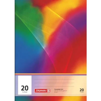 Immagine di Brunnen 104492002 Taccuino formato A4, 16 pagine, con fogli a righe, rigatura 20)