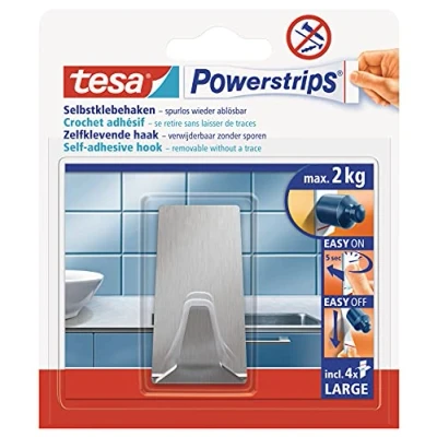 Immagine di tesa Powerstrips Hook L metal rectangular