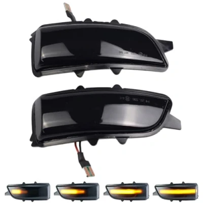 Immagine di Coppia di indicatori direzione dinamici a LED per Volvo C30 S80 2007 2013 S40 V50 2012 S60 C70 V40 V70