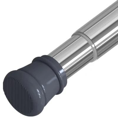 Immagine di Bastone a Pressione Per Tenda Estensibile Bacchette Tende Aste Senza Forare Bagno,Finestre(Argento,72 130cm/2 Pezzi)