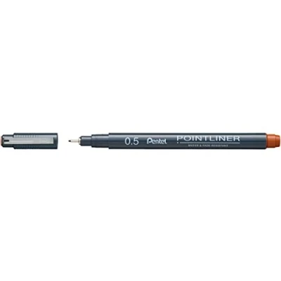 Immagine di Pentel Pointliner S20P 5SG, punta fine, impermeabile, resistente alla luce, 0,5 mm, confezione da 1 pezzo