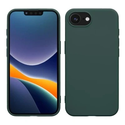 Immagine di kwmobile Custodia Compatibile con Apple iPhone 16e Cover Back Case per Smartphone in Silicone TPU Protezione Gommata verde blu