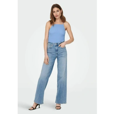 Immagine di ONLY Onlmadison Blush HW WIDE Jeans a zampa, Donna, Taglia: XSx32, Light blue denim