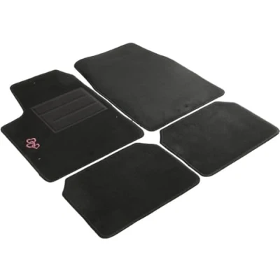 Immagine di START FUNNY HEART 8506 Set tappetino Tessile, PP(Polipropilene) anteriore e posteriore 4 nero