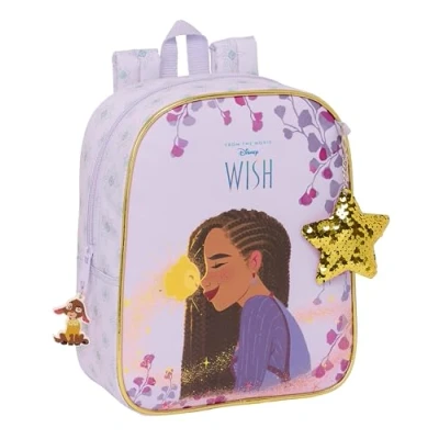 Immagine di Safta WISH zaino per bambini, scuola, adattabile a carrozzina, ideale asilo, comodo e versatile, qualità resistenza, 22 x 10 27 cm, colore lilla, viola,