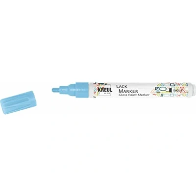 Immagine di KREUL 47019 Pastello a vernice medio azzurro, con punta proiettile, larghezza del tratto 2 4 mm per disegnare, etichettare e decorare piccoli originali regali, biglietti, ecc.