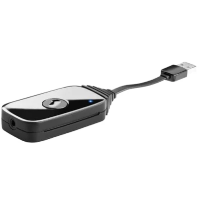 Immagine di One For All Sv1770 TV Audio Transmitter Invia ad Un Auricolare Bluetooth e Altri Dispositivi con l&#039;Adc Wolfson di Fascia Alta USB Alimentato Nero, 4 X 16,7 24 Cm