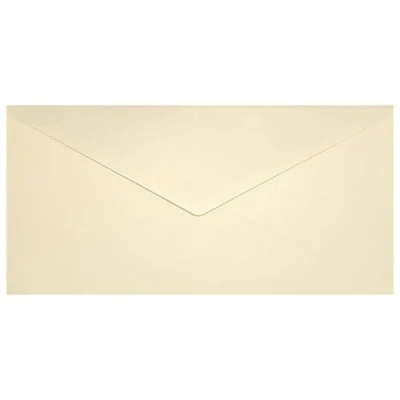Immagine di Netuno 100 buste lettera lunghe avorio oro formato DL 220x 110 mm 120g Aster Metallic Gold Ivory perlate colorate americane effetto perlescente partecipazioni biglietti inviti