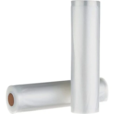 Immagine di Amazon Basics Rotoli sottovuoto per alimenti, Riutilizzabile in Plastica, 22 cm x 500 cm, 2 unità