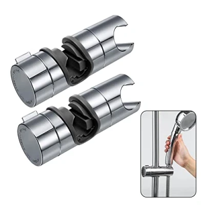 Immagine di KAYLRE 2 PCS Supporto Doccia, Saliscendi Doccia Regolabile In ABS Con morsetto, Soffione per Manuale da Cromata (18 25 mm)