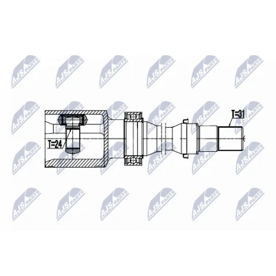 Immagine di NTY NPW MZ 061 Kit Giunto Omocinetico Cambio automatico a 6 marce Assale anteriore Dx MAZDA: CX 5 I