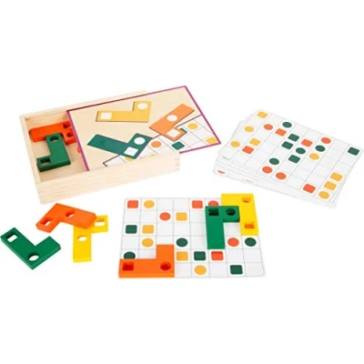 Immagine di Small Foot 11728 Gioco Legno Tetris, didattico e Puzzle per Imparare Le Forme, promuove Il Toys
