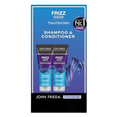 Immagine di John Frieda Frizz Ease Set di ricci da sogno Shampoo, 250 ml e balsamo, Tipo capelli: ondulati, ricci, frizzy, nutrienti per ben definiti