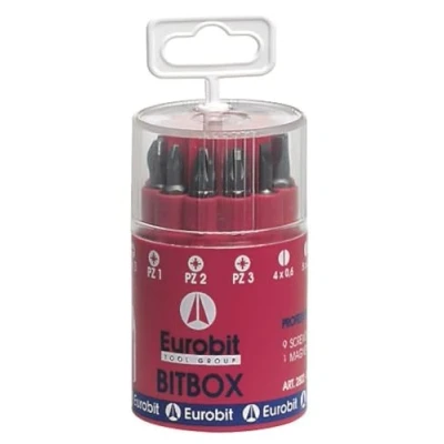 Immagine di Eurobit 2800 Set con 10 Inserti per Avvitatore, PH PZ TAGLIO