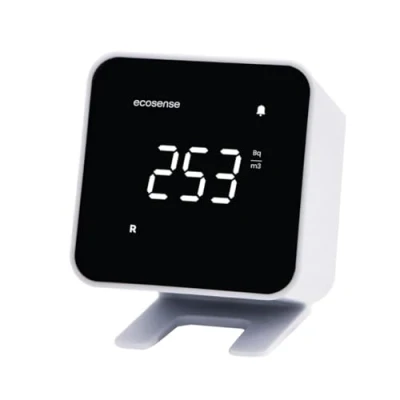 Immagine di Ecosense EB100 EcoBlu, Rilevatore Radon domestico, Cattura &amp; Visualizzazione Risultati Ogni 10 Minuti, Monitoraggio Continuo a Breve E Lungo Termine, Facile Da Usare