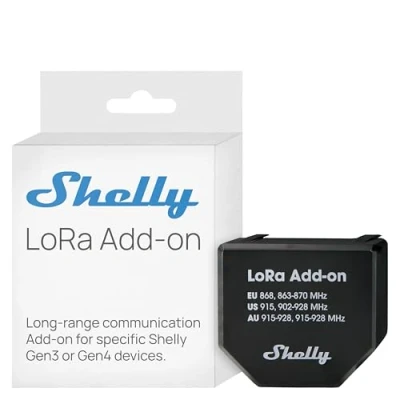 Immagine di Shelly LoRa Add On, comunicazione a lunga distanza, connettività radio, senza restrizioni, gamma lunga, integrazione flessibile, tecnologia e protocollo