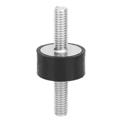Immagine di 4Pcs M6 Isolatore in gomma antivibrazione con 2 perni filettati Ammortizzatore Doppie estremità Vite Supporti Antivibranti Silent Block Damper Car Boat Bobine (VV20*10 M6*18)