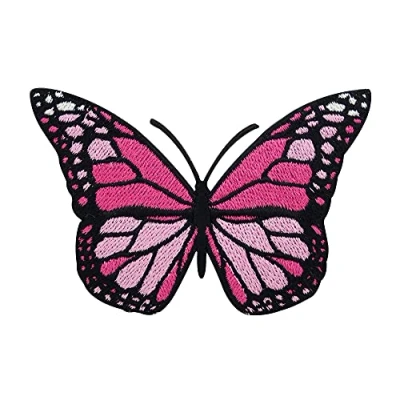 Immagine di Toppa termoadesiva farfalla rosa Finally Home