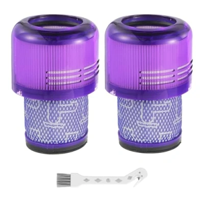 Immagine di HUAREW Lot de 2 filtres pour Dyson, Dyson V11 Animal Absolute Torque Drive Fluffy Complete Pro V15 Detect SV14 Aspirateur sans fil, Pièces rechange #DY 970013 02 &amp; 97001302