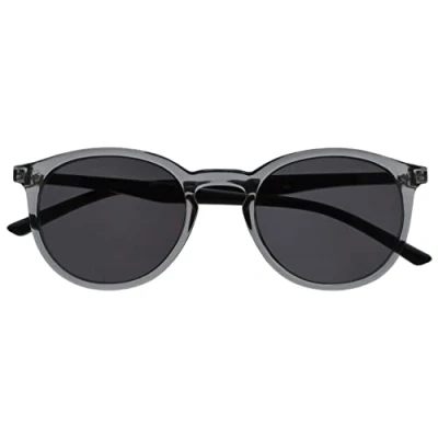 Immagine di OPULIZE Met Grande Comodo Chiaro Grigio Nero Braccia Uomo Donna Lettori Sole Occhiali Da Lettura UV400 S60 7 +2,50