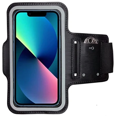 Immagine di CoverKingz Porta cellulare da corsa per Apple iPhone 13 Mini telefono con tasca portach Portacellulare correre Fascia braccio smartphone Nera