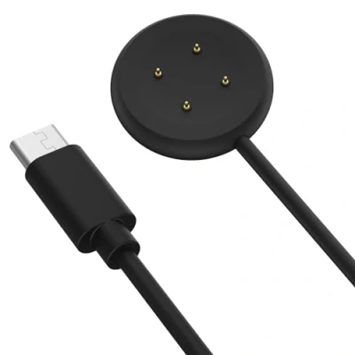 Immagine di MoKo Caricatore Compatibile con Google Pixel Watch 3/Pixel 2 Smartwatch, Caricabatterie Magnetico Cavo di Ricarica USB C da 1M per Fitbit Ace LTE/Versa 4/Versa 3/Sense 2/Sense, Nero