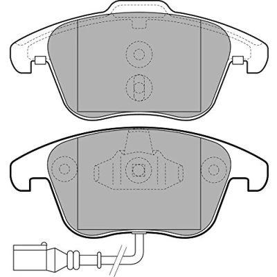 Immagine di DELPHI LP211 Kit pastiglie freno Non predisposto per contatto segnalazione usura con lamierino anticigolío senza accessori LAND ROVER: Discovery 1