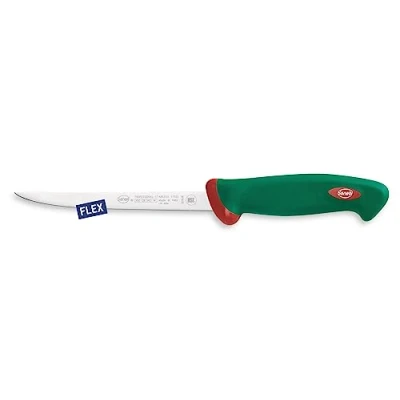 Immagine di Sanelli Premana Professional Coltello da Filettare Pesce, Acciaio Inossidabile, Verde/Rosso, 16 cm