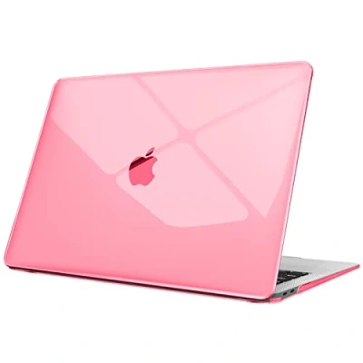 Immagine di FINTIE Custodia Compatibile con MacBook Air 13 2020/2019/2018 (A2337 M1 / A2179 A1932) Cover Rigid Protettivo Guscio Rigido Case, Cristallo Rosa