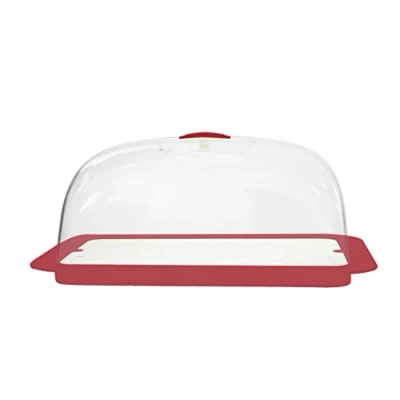 Immagine di Giostyle Portaformaggio ForMe Rosso Made in Italy Plastica 100% Riciclabile