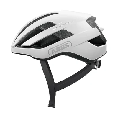 Immagine di Abus WingBack Casco da Strada per la Guida Sportiva nella Vita di Tutti i Giorni e nel Tempo Libero Adulti Ragazzi, Weiß (polar white), S (51 55 cm)
