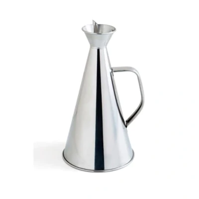 Immagine di Quid Renova 7694003 Oliera anti sgocciolamento, in acciaio inox, da 75 cl, trasparente, 15 x 30 cm