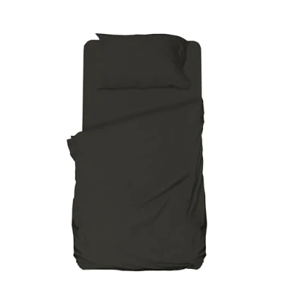 Immagine di hermet Set Lenzuolo Una Piazza e Mezza Microfibra, Grafite, Completo Letto, Sopra, Con Angoli, Federa, Winner