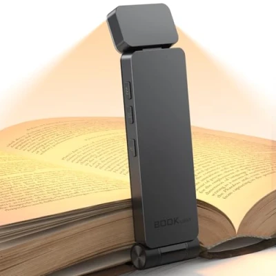 Immagine di maxtachi Luce per Lettura Libri a Letto, Ricaricabile USB da Libro, 3 Colori e Luminosità Regolabili in Continuo, Proteggere gli Occhi, Flessibile Amanti dei