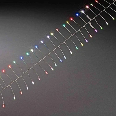 Immagine di Konstsmide 6332 590 Micro catena luminosa interno rete elettrica Numero di lampadine 360 LED (monocolore) RGB Lunghezza illuminata: 3.6 m
