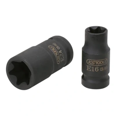 Immagine di KS TOOLS 515.0997 Chiave a bussola E16 10 (3/8&quot;)mm (pollici) Torx esterno, Profilo E