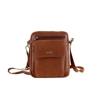 Immagine di Pierre Cardin Borsa Tracolla in Vera Pelle Uomo (Cuoio)
