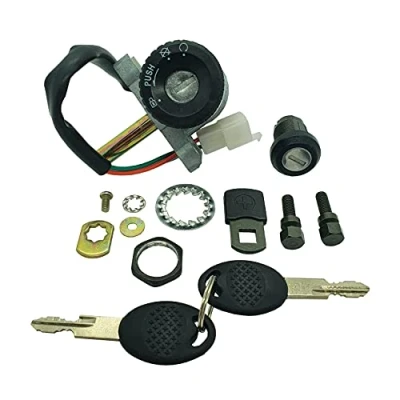 Immagine di One by camamoto Kit Serrature Completo Blocchetto Chiavi avviamento (cod 77208100 Compatibile con Aprilia Habana/Mojito 50 125 150cc RIF. Orig. AP8202149)