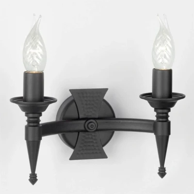 Immagine di Elstead Applique 2 luci SAXON nera