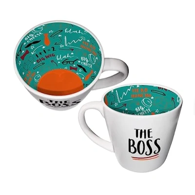 Immagine di Tazza con scritta &quot;Inside Out&quot; confezione regalo, The Boss