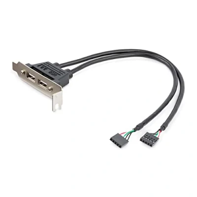Immagine di STARTECH ADATTATORE PIASTRA SLOT BASSO PROFILO 2 PORTE USB (F)