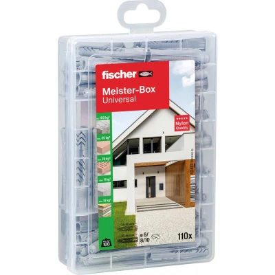 Immagine di Fischer Meister Box UX/UX R Assortimento tasselli 513893 110 Parti
