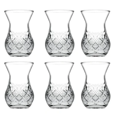 Immagine di Pasabahce TIMELESS 42881 Bicchieri da tè Curvig, 155 ml, 6 pezzi